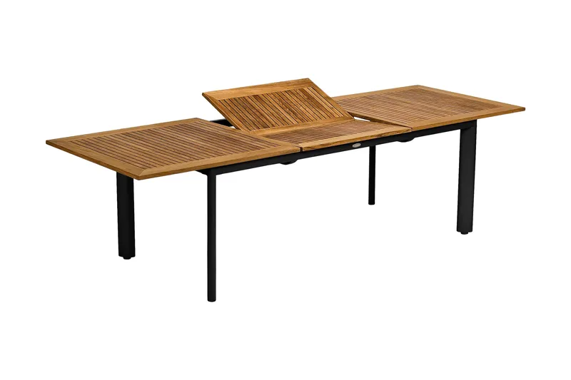 Hillerstorp Nydala spisebord utendørs 96 cm svart/hvit, Svart/hvit