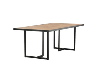 Khung Spisebord 200 cm - Svart/Brun - Hagemøbler & utemiljø - Hagebord - Spisebord ute