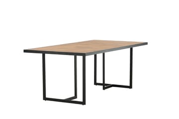 Khung Spisebord 200 cm - Svart/Brun - Hagemøbler & utemiljø - Hagebord - Spisebord ute