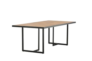 Khung Spisebord 200 cm - Svart/Brun - Hagemøbler & utemiljø - Hagebord - Spisebord ute