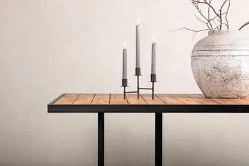 Khung Spisebord 200 cm - Svart/Brun - Hagemøbler & utemiljø - Hagebord - Spisebord ute