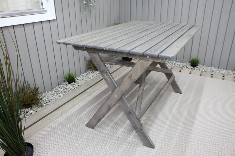 Larios Spisebord 126 cm - Grå - Hagemøbler & utemiljø - Hagebord - Spisebord ute