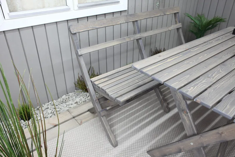 Larios Spisebord 126 cm - Grå - Hagemøbler & utemiljø - Hagebord - Spisebord ute