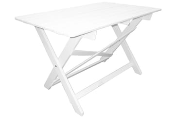 Larios Spisebord 126 cm - Hvit - Hagemøbler & utemiljø - Hagebord - Spisebord ute