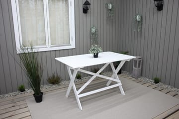 Larios Spisebord 126 cm - Hvit - Hagemøbler & utemiljø - Hagebord - Spisebord ute