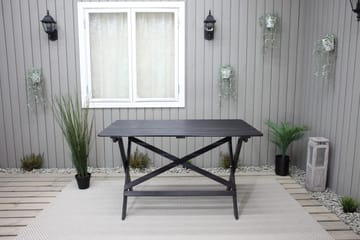 Larios Spisebord 126 cm - Svart - Hagemøbler & utemiljø - Hagebord - Spisebord ute
