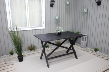 Larios Spisebord 126 cm - Svart - Hagemøbler & utemiljø - Hagebord - Spisebord ute