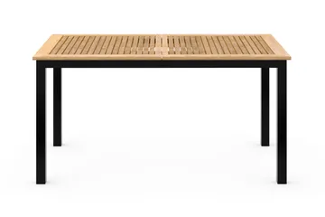 Las Vegas Forlengningsbart Spisebord 152-210x90 cm - Svart/Teak - Hagemøbler & utemiljø - Hagebord - Spisebord ute