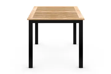 Las Vegas Uttrekkbart Spisebord 152-210x90 cm - Svart/Teak - Hagemøbler & utemiljø - Hagebord - Spisebord ute