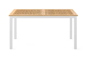 Las Vegas Uttrekkbart Spisebord Utendørs 152-210x90 cm - Hvit/Teak - Hagemøbler & utemiljø - Hagebord - Spisebord ute