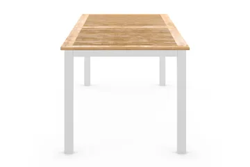 Las Vegas Uttrekkbart Spisebord Utendørs 220/280x100 cm - Hvit/Teak - Hagemøbler & utemiljø - Hagebord - Spisebord ute