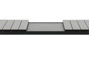 Levels Forlengningsbart Spisebord 224-324 cm - Grå/Svart - Hagemøbler & utemiljø - Hagebord - Spisebord ute