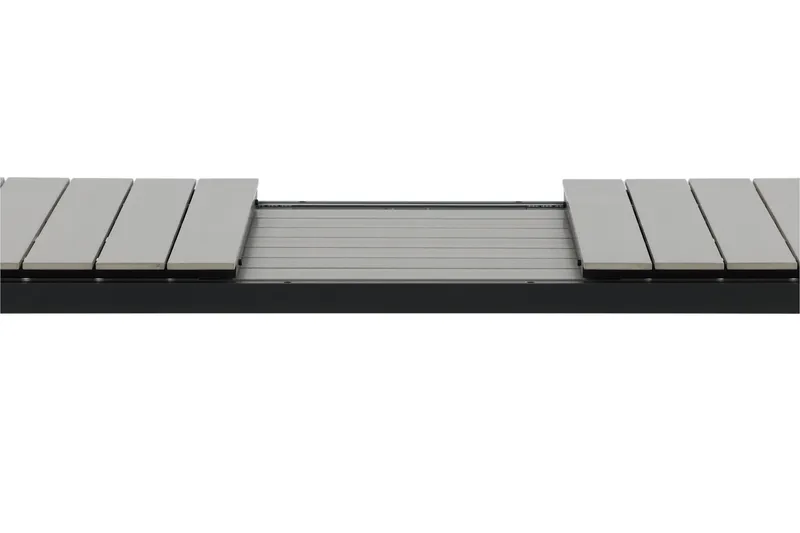 Levels Forlengningsbart Spisebord 224-324 cm - Grå/Svart - Hagemøbler & utemiljø - Hagebord - Spisebord ute
