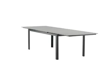 Levels Forlengningsbart Spisebord 224-324 cm - Grå/Svart - Hagemøbler & utemiljø - Hagebord - Spisebord ute