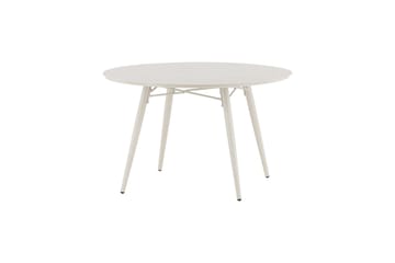 Lina Spisebord 120 cm Rundt - Beige - Hagemøbler & utemiljø - Hagebord - Spisebord ute