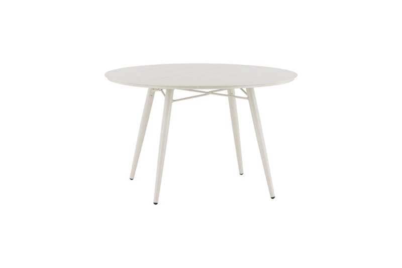 Lina Spisebord 120 cm Rundt - Beige - Hagemøbler & utemiljø - Hagebord - Spisebord ute
