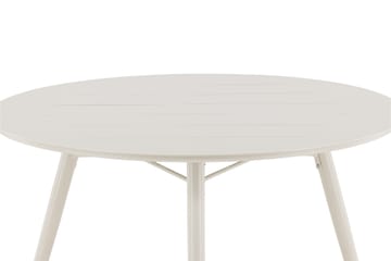 Lina Spisebord 120 cm Rundt - Beige - Hagemøbler & utemiljø - Hagebord - Spisebord ute