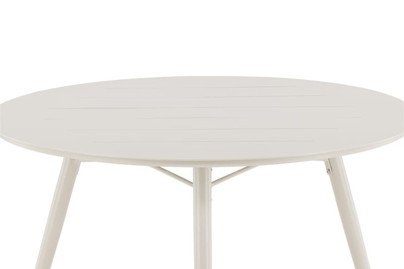 Lina Spisebord 120 cm Rundt - Beige - Hagemøbler & utemiljø - Hagebord - Spisebord ute