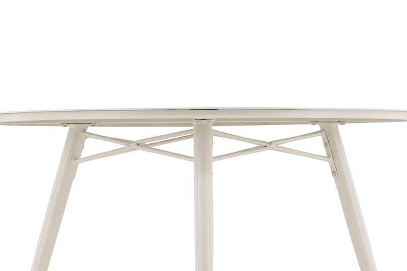 Lina Spisebord 120 cm Rundt - Beige - Hagemøbler & utemiljø - Hagebord - Spisebord ute