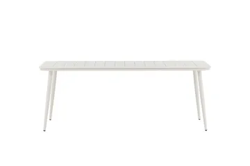 Lina Spisebord 200 cm - Hvit - Hagemøbler & utemiljø - Hagebord - Spisebord ute