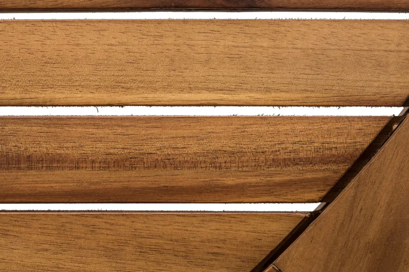 Lines Spisebord 140cm Rund - Akasie / Svart - Hagemøbler & utemiljø - Hagebord - Spisebord ute