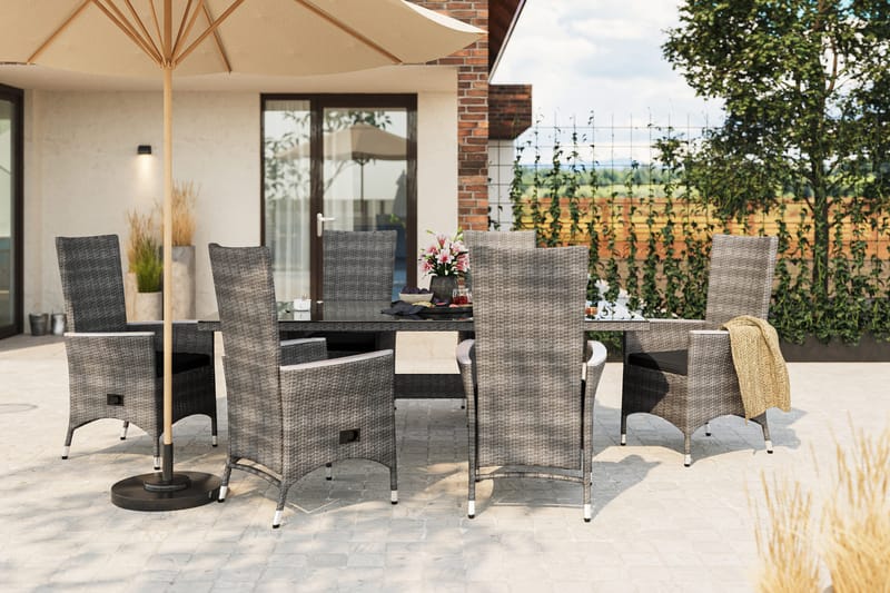 Majestic Spisebord 210x100 cm - Grå - Hagemøbler & utemiljø - Hagebord - Spisebord ute