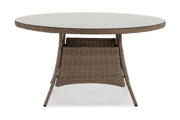 Marcus Spisebord 140 cm Rundt - Natur - Hagemøbler & utemiljø - Hagebord - Spisebord ute
