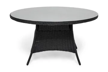 Marcus Spisebord 140 cm Rundt - Svart - Hagemøbler & utemiljø - Hagebord - Spisebord ute