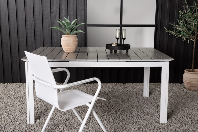 Matbord Levels Förlängningsbart 160-240 cm Hvit/Grå - Venture Home - Spisebord ute