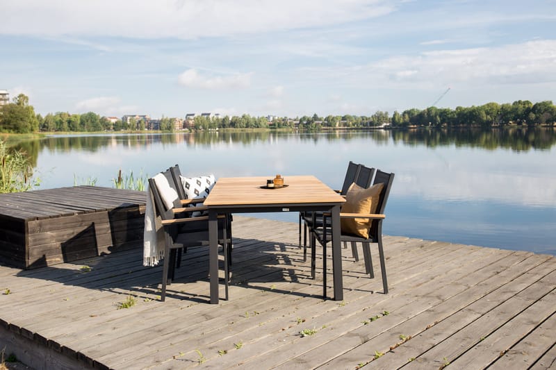 Mexico Forlengningsbart Spisebord 160-240 cm Brun/Svart - Venture Home - Hagemøbler & utemiljø - Hagebord - Spisebord ute