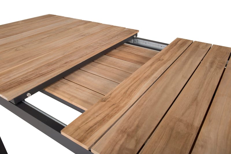 Mexico Forlengningsbart Spisebord 160-240 cm Brun/Svart - Venture Home - Hagemøbler & utemiljø - Hagebord - Spisebord ute