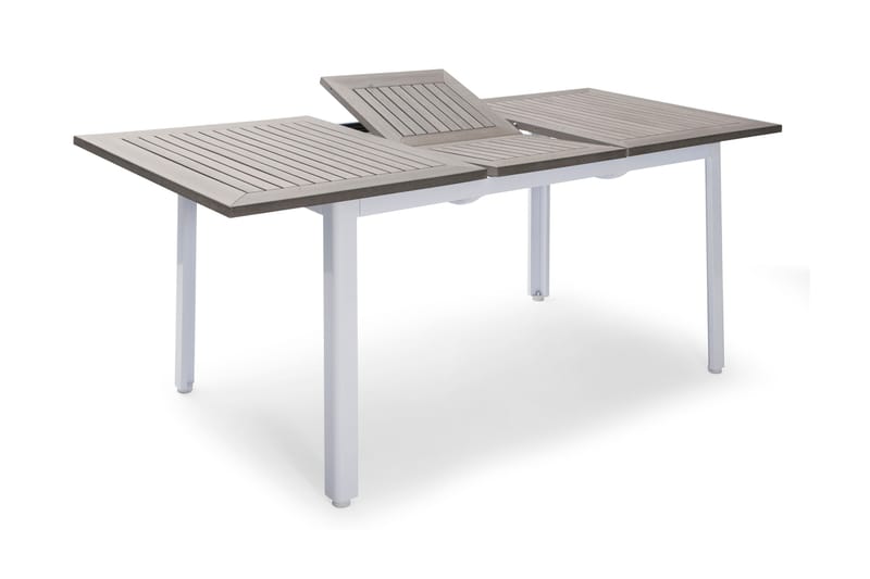 NYDALA BORD 90x150-200 cm - Hvit|grå - Spisebord ute