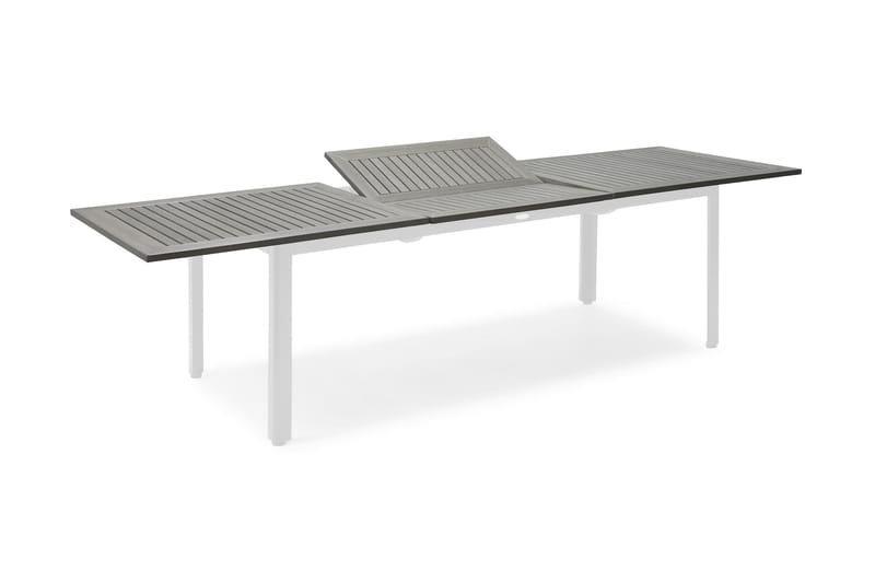 NYDALA BORD 90x200/280 cm - Hvit|grå - Spisebord ute