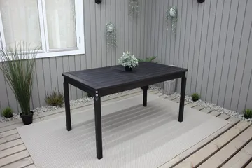 Olivio Spisebord 135x77 cm - Svart - Hagemøbler & utemiljø - Hagebord - Spisebord ute
