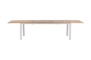 Panama Forlengningsbart Spisebord 224-324 cm Teak/Hvit - Teak/Hvit - Hagemøbler & utemiljø - Hagebord - Spisebord ute