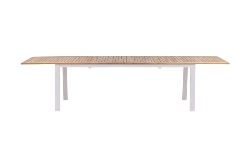 Panama Forlengningsbart Spisebord 224-324 cm Teak/Hvit - Teak/Hvit - Hagemøbler & utemiljø - Hagebord - Spisebord ute