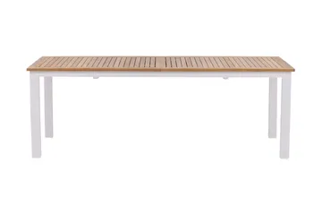 Panama Forlengningsbart Spisebord 224-324 cm Teak/Hvit - Teak/Hvit - Hagemøbler & utemiljø - Hagebord - Spisebord ute