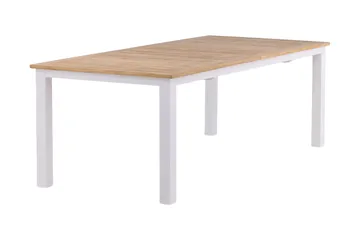 Panama Forlengningsbart Spisebord 224-324 cm Teak/Hvit - Teak/Hvit - Hagemøbler & utemiljø - Hagebord - Spisebord ute