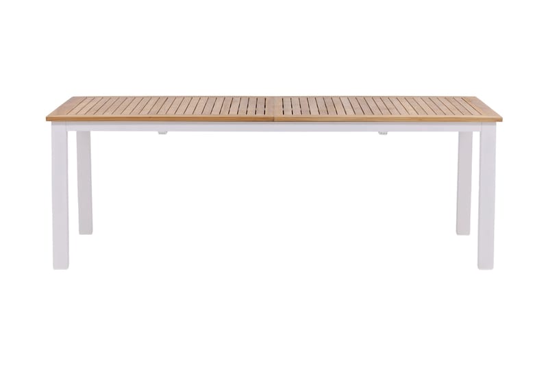 Panama Forlengningsbart Spisebord 224-324 cm Teak/Hvit - Teak/Hvit - Hagemøbler & utemiljø - Hagebord - Spisebord ute
