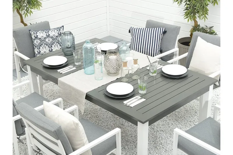 Pancole Hagebord 248 cm - Grå - Hagemøbler & utemiljø - Hagebord - Spisebord ute