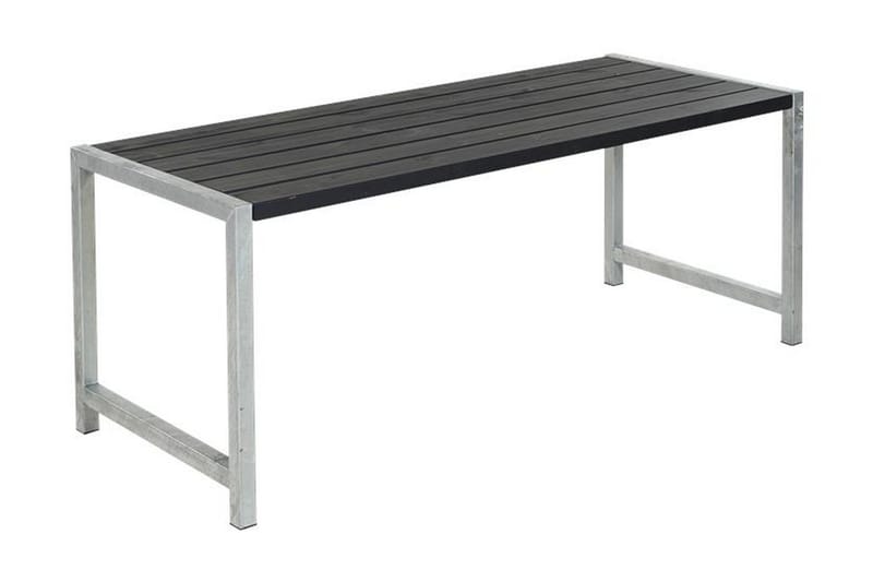 Plankebord med planker - Grå|Svart - Spisebord ute