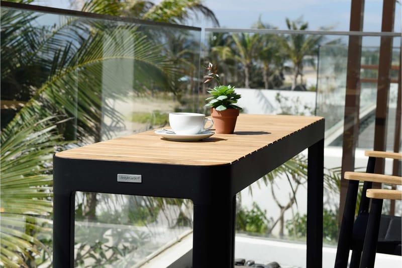 Portals Spisebord 143 cm - Svart/Tre - Hagemøbler & utemiljø - Hagebord - Spisebord ute