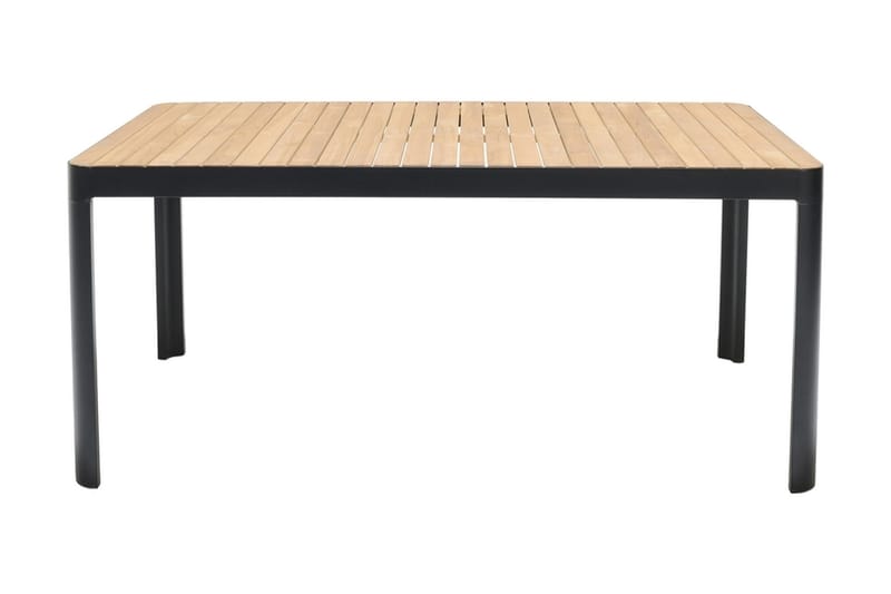 Portals Spisebord 161 cm - Svart/Tre - Hagemøbler & utemiljø - Hagebord - Spisebord ute