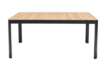 Portals Spisebord 161 cm - Svart/Tre - Hagemøbler & utemiljø - Hagebord - Spisebord ute
