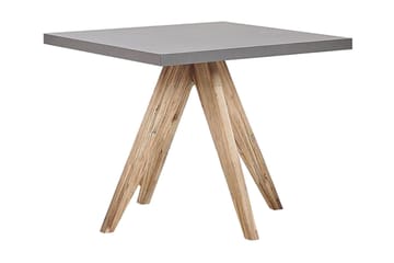 Rundt hagebord betongeffekt 90 c 90 cm OLBIA - Grå - Hagemøbler & utemiljø - Hagebord - Spisebord ute