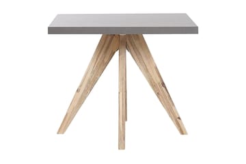 Rundt hagebord betongeffekt 90 c 90 cm OLBIA - Grå - Hagemøbler & utemiljø - Hagebord - Spisebord ute