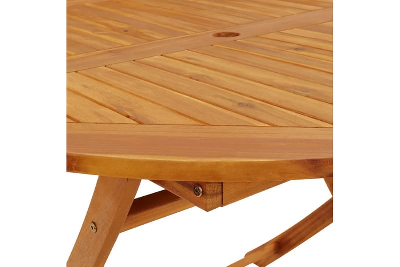 Sammenleggbart hagebord 110 cm heltre akasie - Brun - Spisebord ute