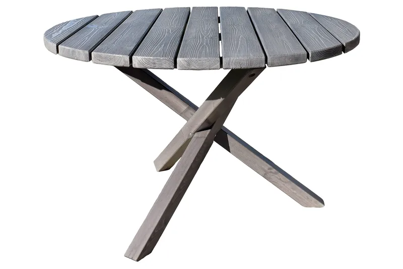 Scottsdale Fasta Spisebord 112 cm Rundt Shabby Chic - KWA - Hagemøbler & utemiljø - Hagebord - Spisebord ute