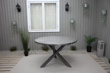 Scottsdale Fasta Spisebord 112 cm Rundt Shabby Chic - KWA - Hagemøbler & utemiljø - Hagebord - Spisebord ute