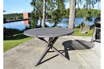 Scottsdale Fasta Spisebord 112 cm Rundt Shabby Chic - KWA - Hagemøbler & utemiljø - Hagebord - Spisebord ute